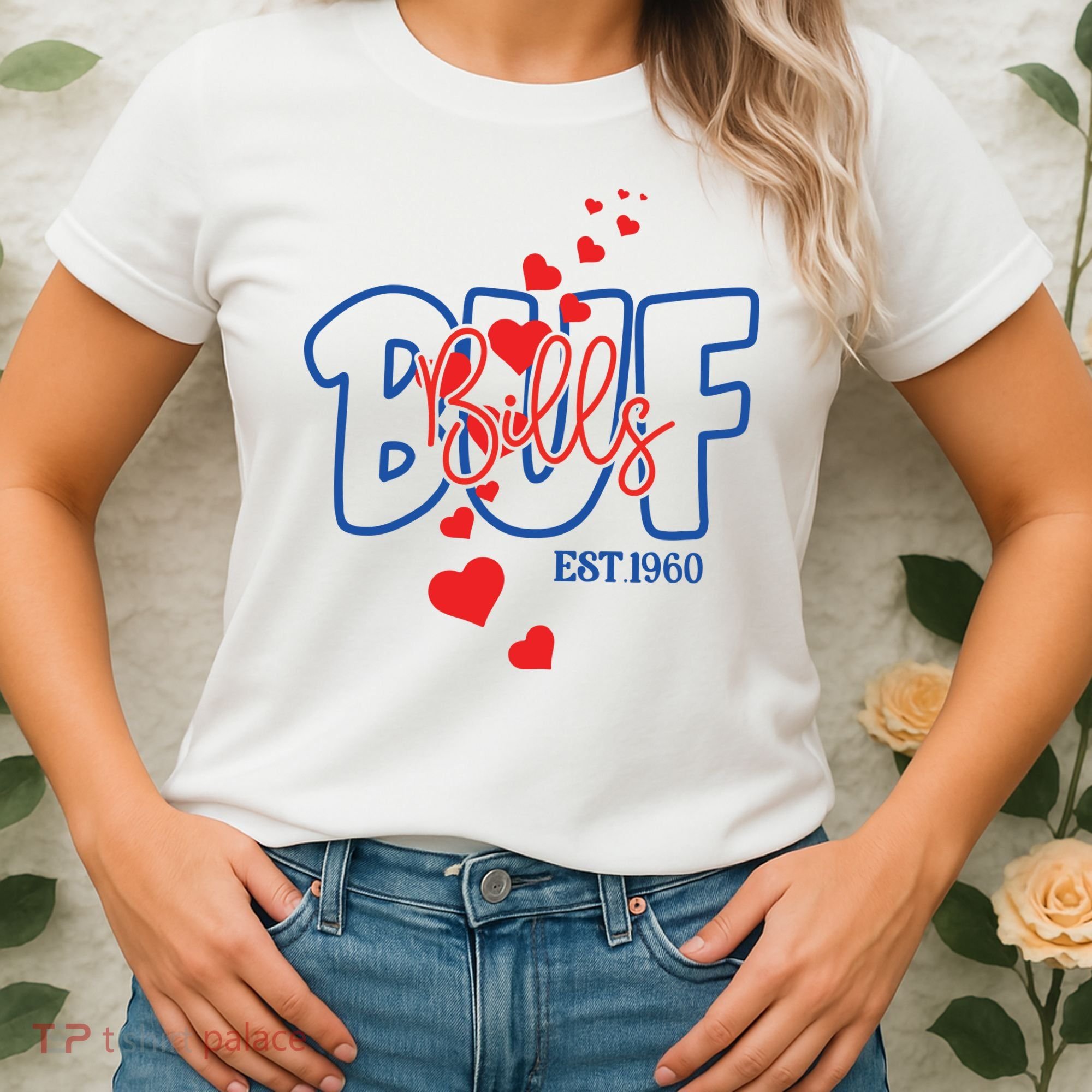 Buf Bills Est. 1960 Football Fan Women's T-Shirt