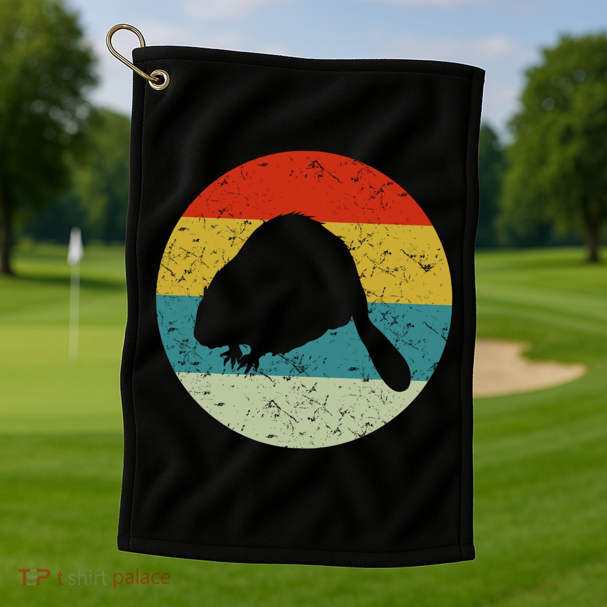 Beaver Golf Towel