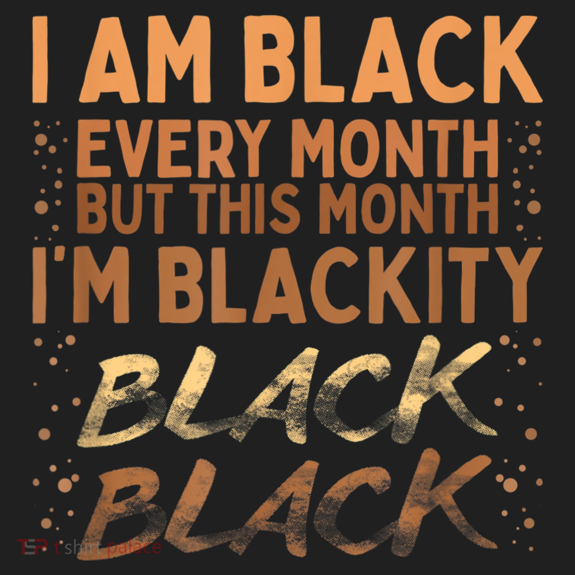 Blackity Black Every Month Black History BHM BLM African Golf Towel