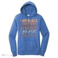 Blackity Black Every Month Black History BHM BLM African Women's Hoodie thumb 0