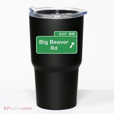 Big Beaver Exit 69 Sign Detroit Tumbler