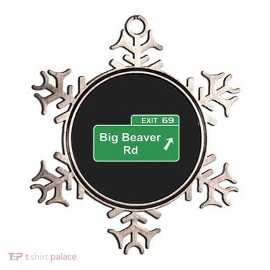 Big Beaver Exit 69 Sign Detroit Ornament