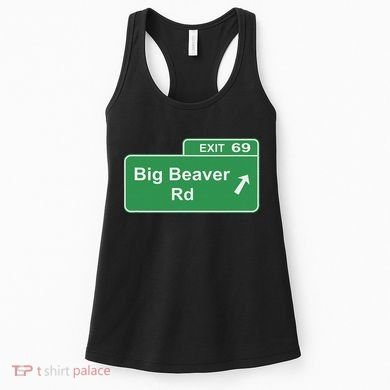 Big Beaver Exit 69 Sign Detroit Women's Tank Top