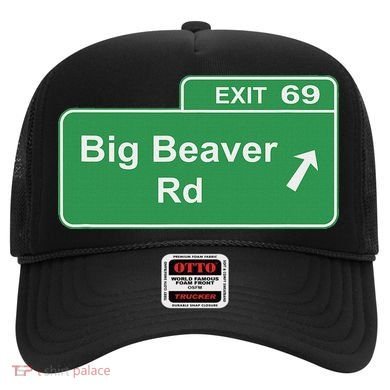 Big Beaver Exit 69 Sign Detroit Hat