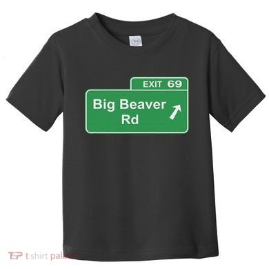 Big Beaver Exit 69 Sign Detroit Toddler T-Shirt