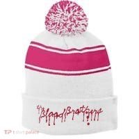 Blood Brothers Everything Is Gonna Be Just Awful When WeRe Around Stripe Pom Pom Beanie thumb 0