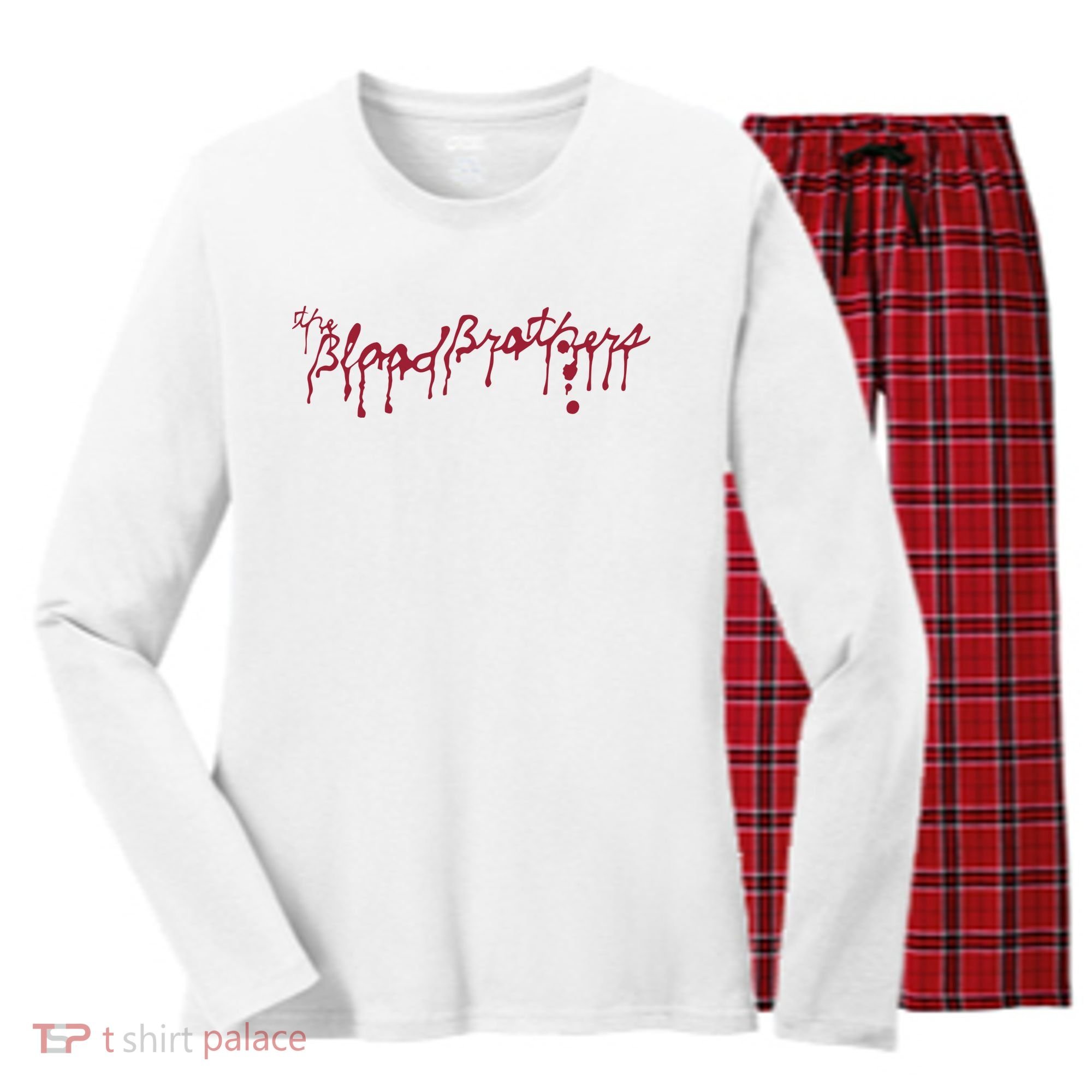 Blood Brothers Everything Is Gonna Be Just Awful When WeRe Around Women's Long Sleeve Flannel Pajama Set 