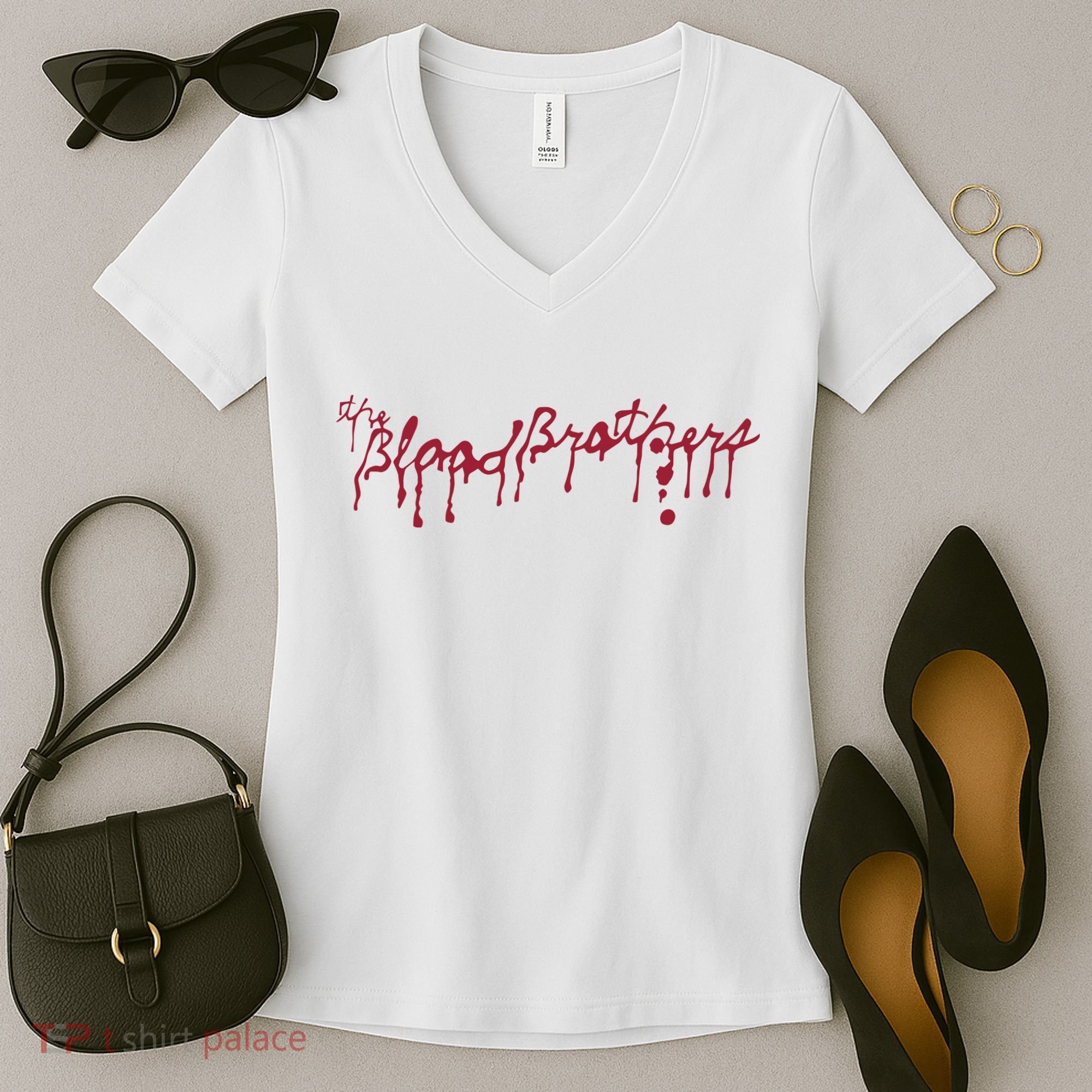 Blood Brothers Everything Is Gonna Be Just Awful When WeRe Around Women's V-Neck T-Shirt