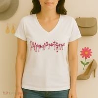 Blood Brothers Everything Is Gonna Be Just Awful When WeRe Around Women's V-Neck T-Shirt thumb 3