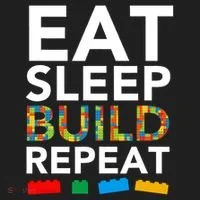 Building Blocks Eat Sleep Build Repeat Women's Sweatshirt thumb 2