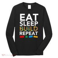 Building Blocks Eat Sleep Build Repeat Long Sleeve Shirt thumb 0