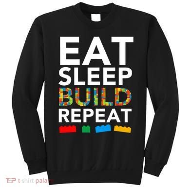 Building Blocks Eat Sleep Build Repeat Sweatshirt