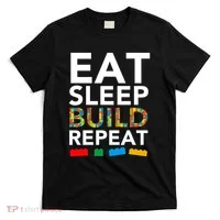 Building Blocks Eat Sleep Build Repeat T-Shirt thumb 0