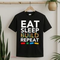 Building Blocks Eat Sleep Build Repeat T-Shirt thumb 2