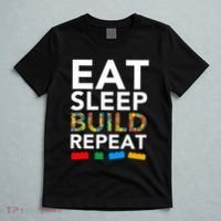 Building Blocks Eat Sleep Build Repeat T-Shirt thumb 5