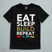 Building Blocks Eat Sleep Build Repeat T-Shirt thumb 5