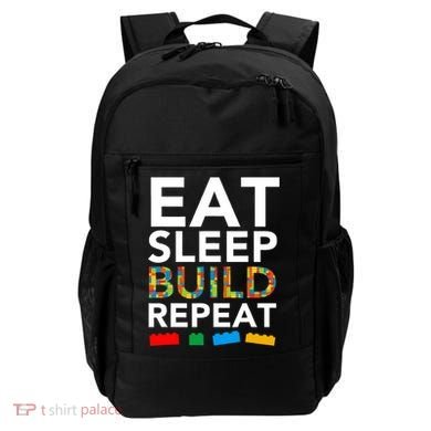 Building Blocks Eat Sleep Build Repeat Backpack