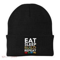 Building Blocks Eat Sleep Build Repeat Beanie thumb 0