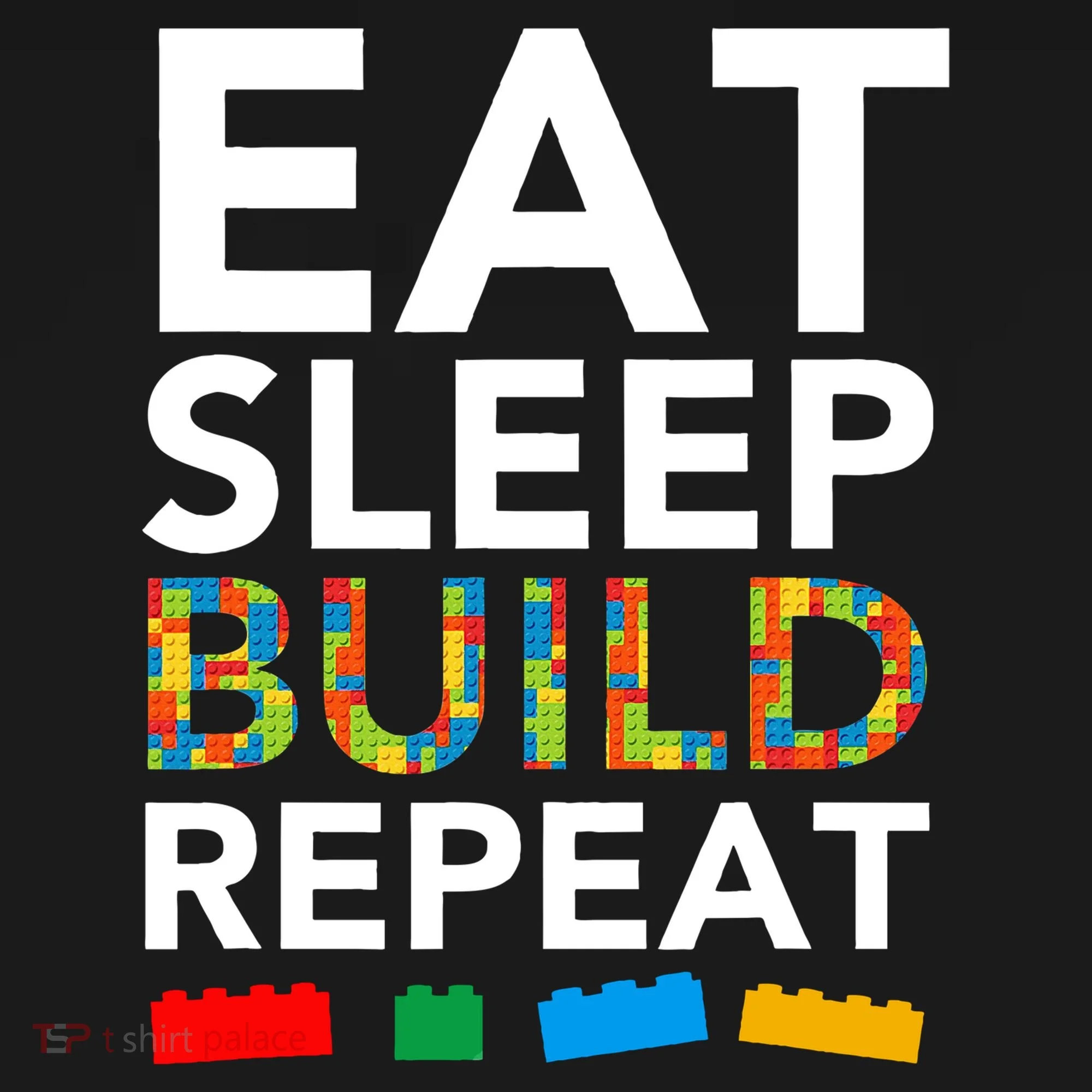Building Blocks Eat Sleep Build Repeat Women's Hoodie