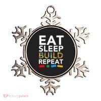Building Blocks Eat Sleep Build Repeat Ornament thumb 0