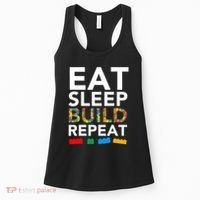 Building Blocks Eat Sleep Build Repeat Women's Tank Top thumb 0