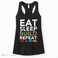 Building Blocks Eat Sleep Build Repeat Women's Tank Top thumb 0