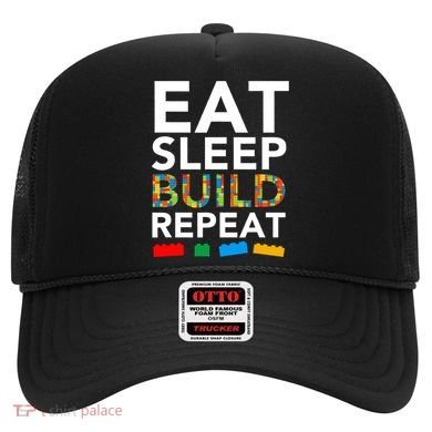 Building Blocks Eat Sleep Build Repeat Hat