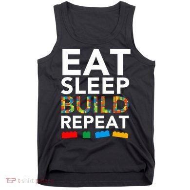 Building Blocks Eat Sleep Build Repeat Tank Top