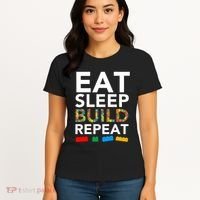 Building Blocks Eat Sleep Build Repeat Women's T-Shirt thumb 4