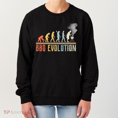 BBQ Barbecue Evolution Retro Vintage Women's Sweatshirt