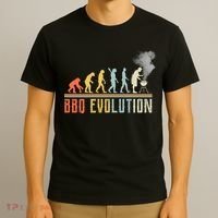BBQ Barbecue Evolution Retro Vintage T-Shirt thumb 3