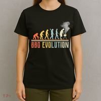 BBQ Barbecue Evolution Retro Vintage T-Shirt thumb 4
