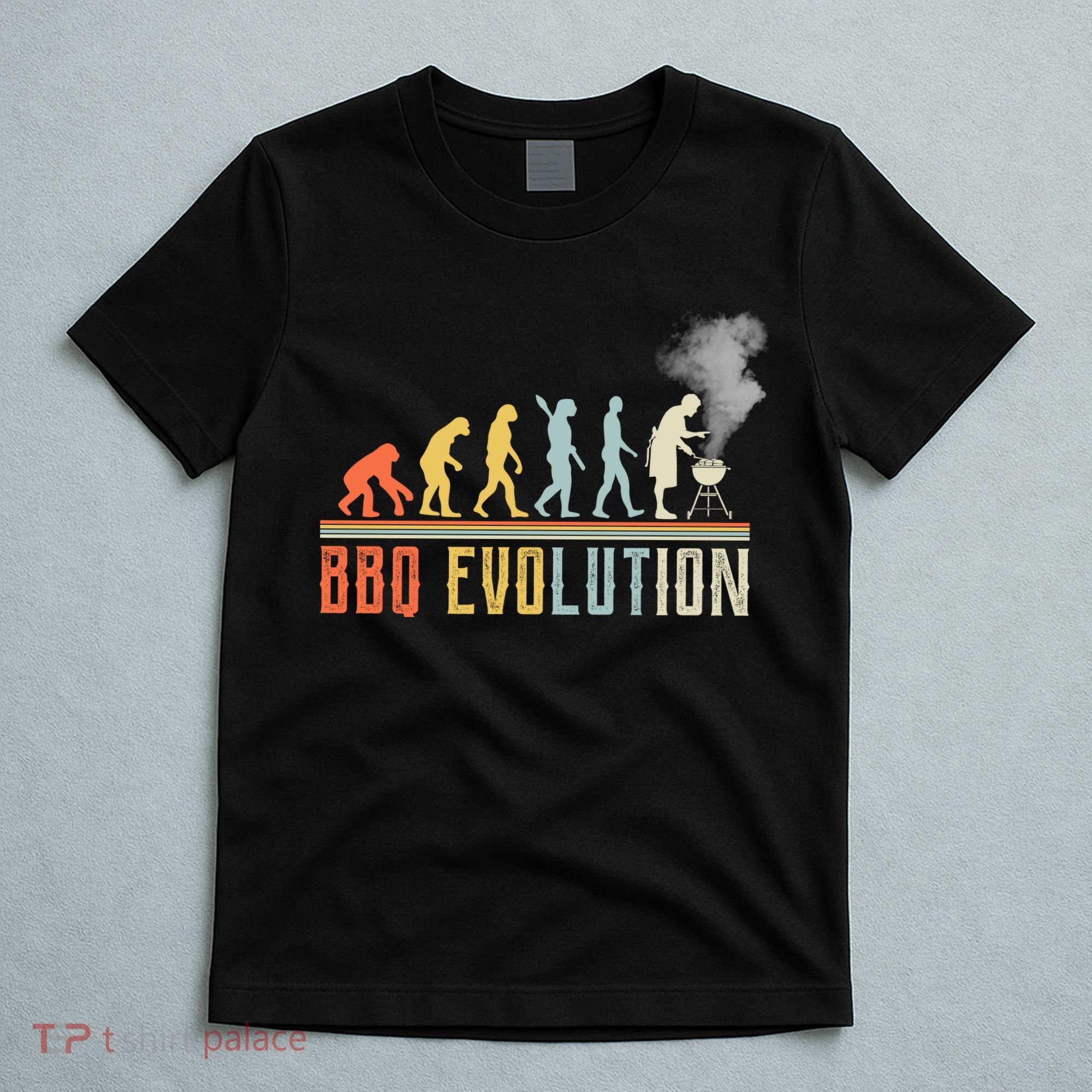 BBQ Barbecue Evolution Retro Vintage T-Shirt