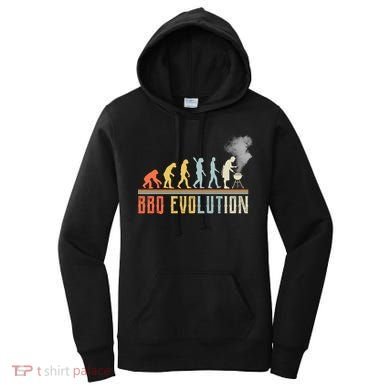 BBQ Barbecue Evolution Retro Vintage Women's Hoodie