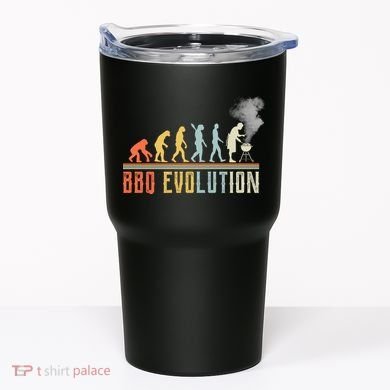 BBQ Barbecue Evolution Retro Vintage Tumbler