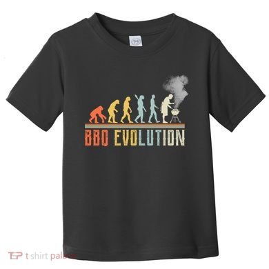 BBQ Barbecue Evolution Retro Vintage Toddler T-Shirt