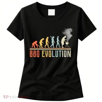 BBQ Barbecue Evolution Retro Vintage Women's T-Shirt