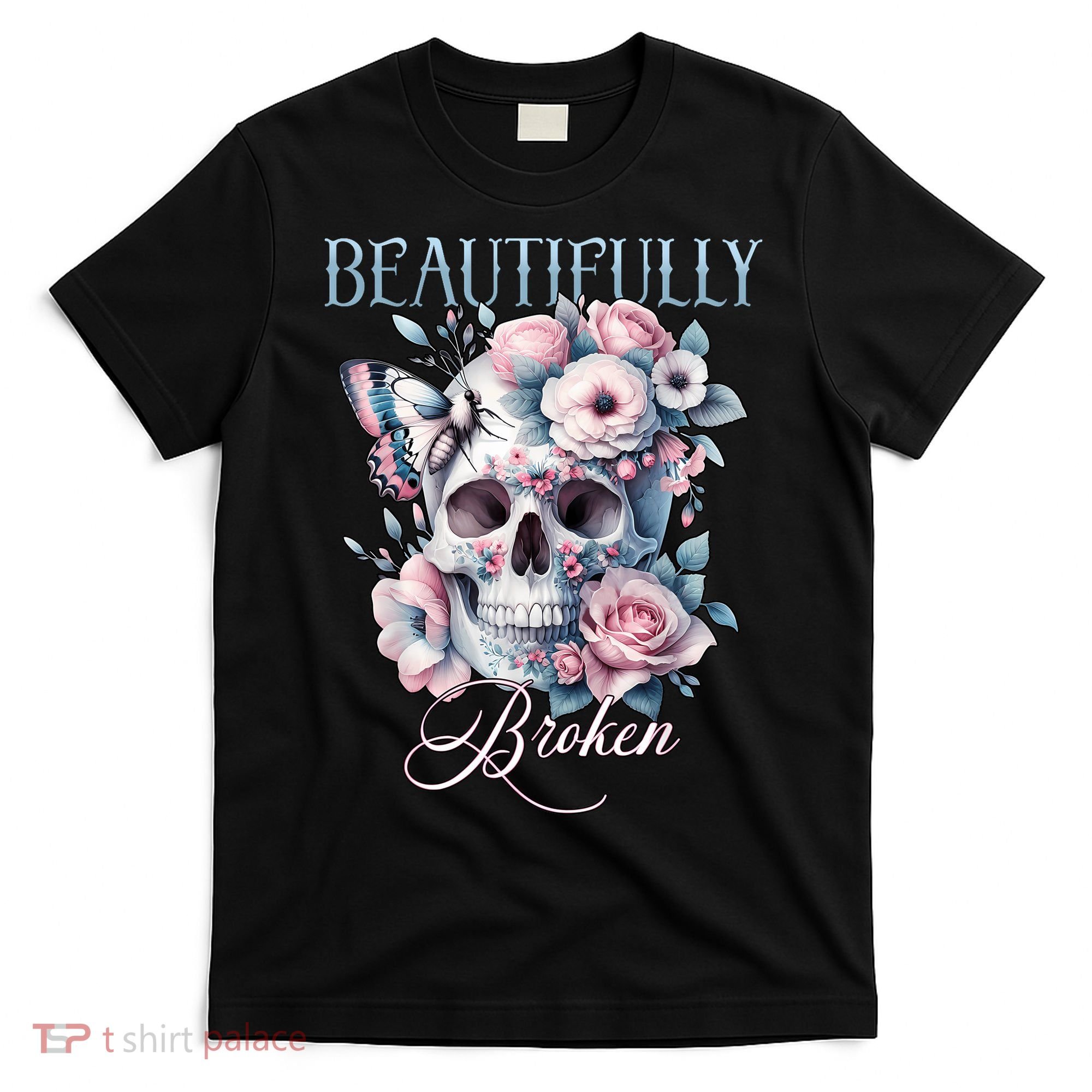Beautifully Broken Funny Distressed Meme Christian Quote T-Shirt