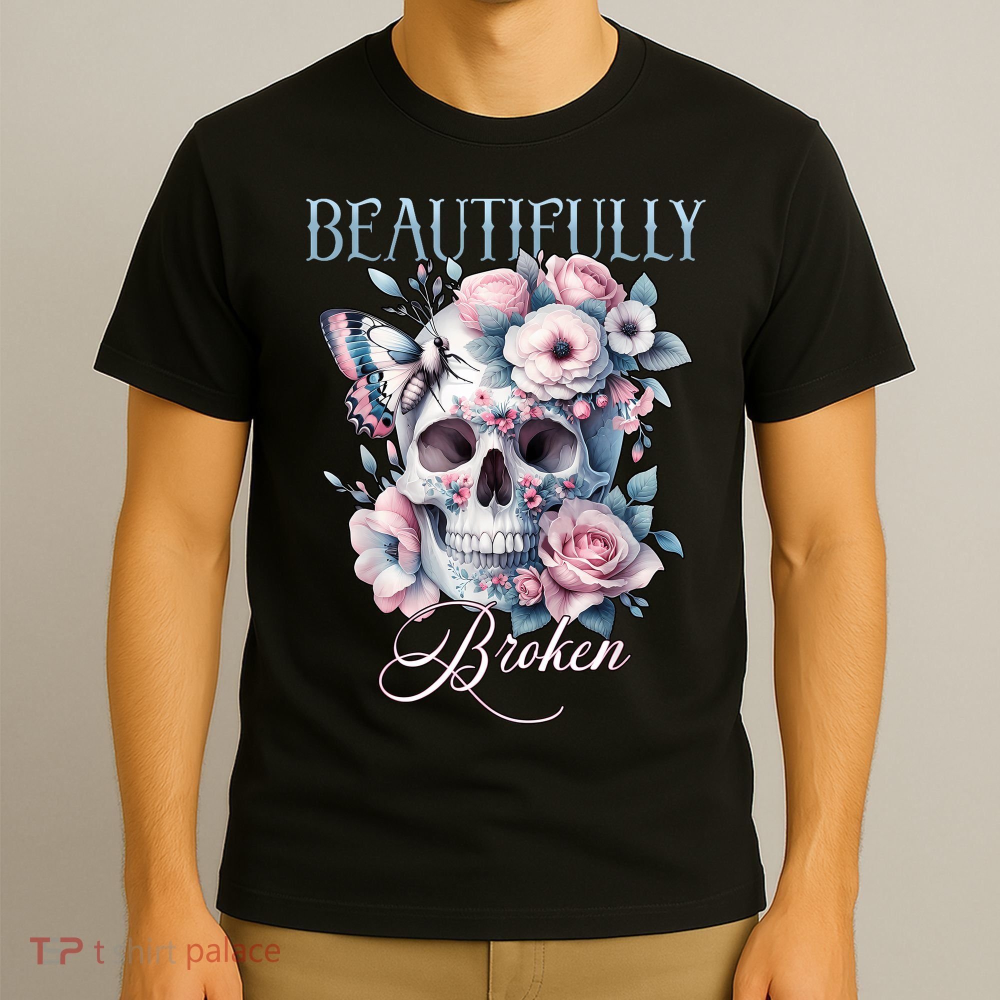 Beautifully Broken Funny Distressed Meme Christian Quote T-Shirt