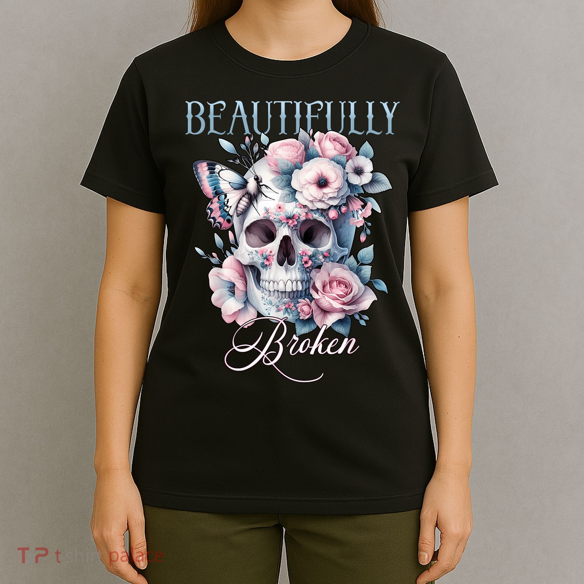 Beautifully Broken Funny Distressed Meme Christian Quote T-Shirt