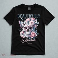 Beautifully Broken Funny Distressed Meme Christian Quote T-Shirt thumb 5