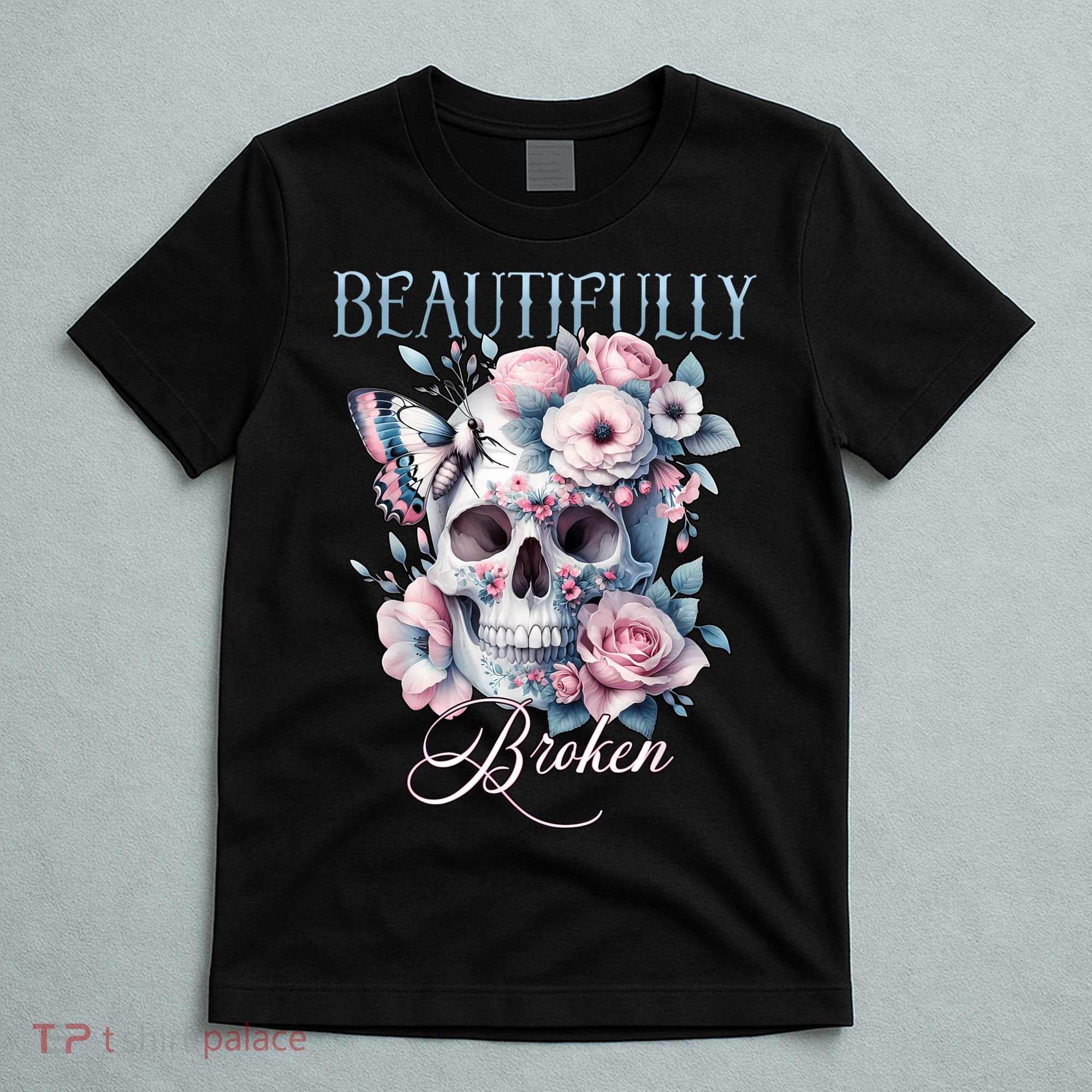 Beautifully Broken Funny Distressed Meme Christian Quote T-Shirt