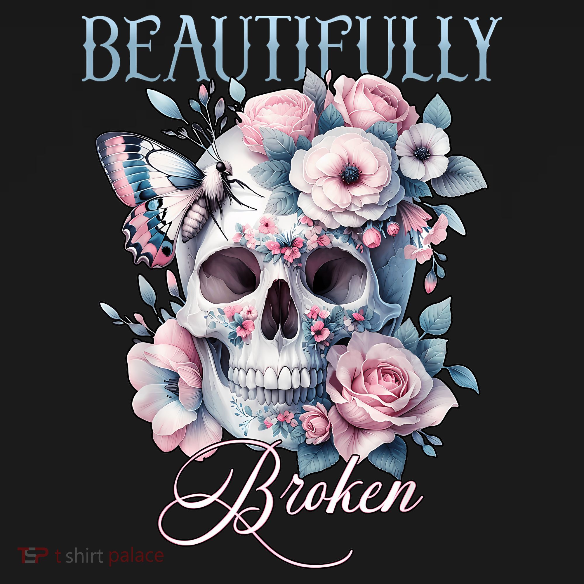 Beautifully Broken Funny Distressed Meme Christian Quote Polo