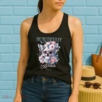 Beautifully Broken Funny Distressed Meme Christian Quote Women's Tank Top thumb 2
