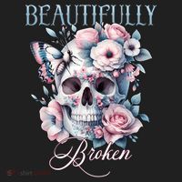Beautifully Broken Funny Distressed Meme Christian Quote Golf Towel thumb 3
