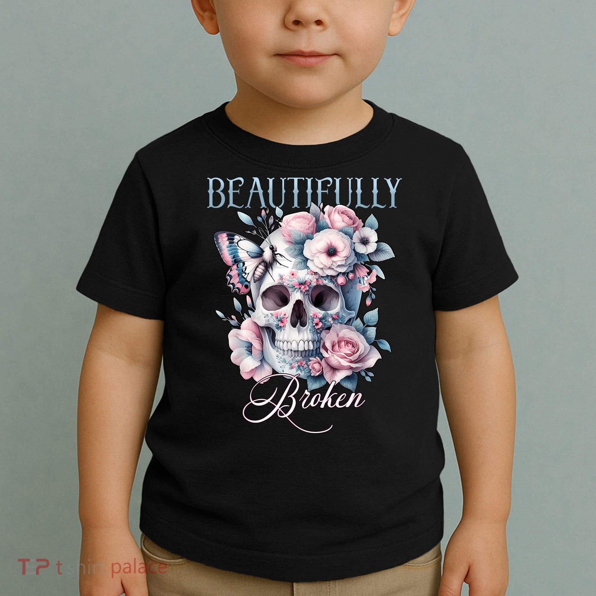 Beautifully Broken Funny Distressed Meme Christian Quote Toddler T-Shirt