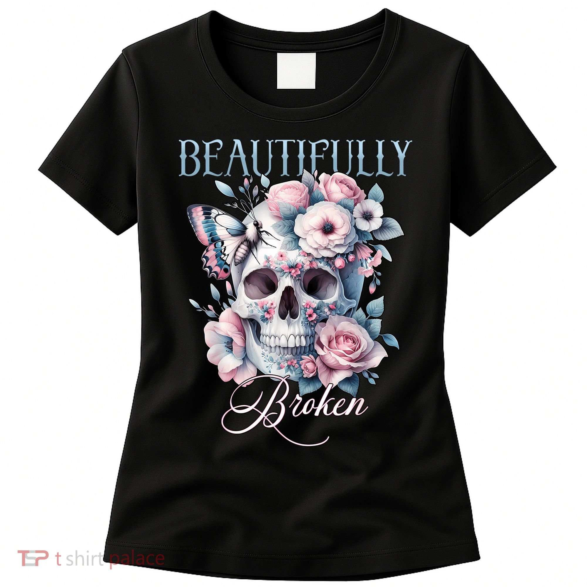 Beautifully Broken Funny Distressed Meme Christian Quote Women's T-Shirt