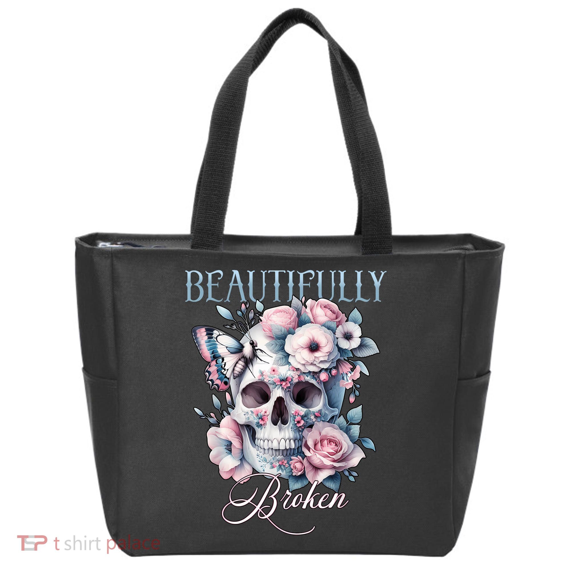 Beautifully Broken Funny Distressed Meme Christian Quote Tote Bag