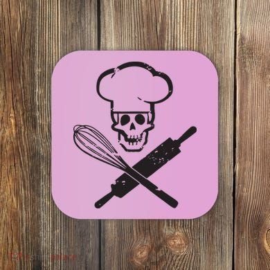 Badass Baker Funny Baking I Love Baking Humor Tee Coaster