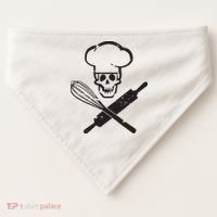 Badass Baker Funny Baking I Love Baking Humor Tee USA-Made Doggie Bandana thumb 0